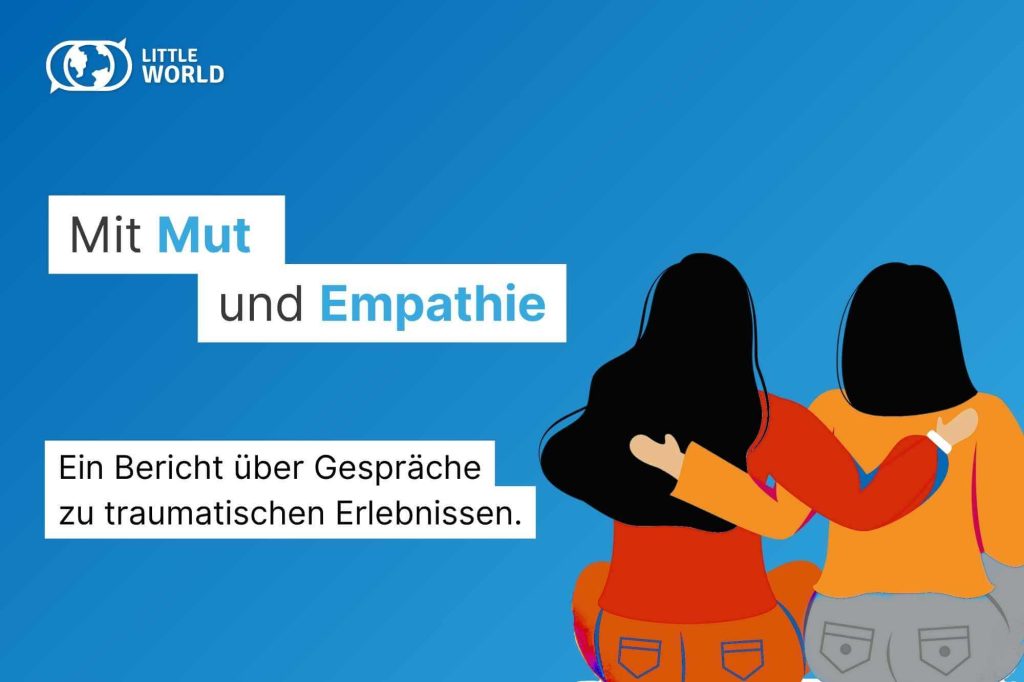 Zwei Frauen halten sich im Arm