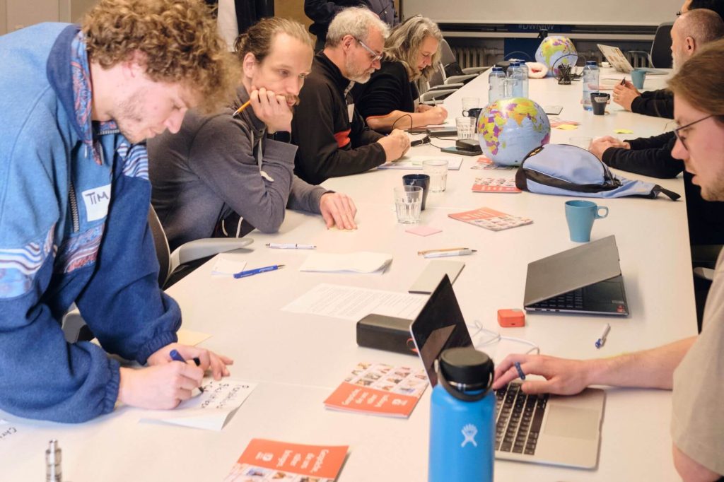 Gruppe 2 bei der Arbeit