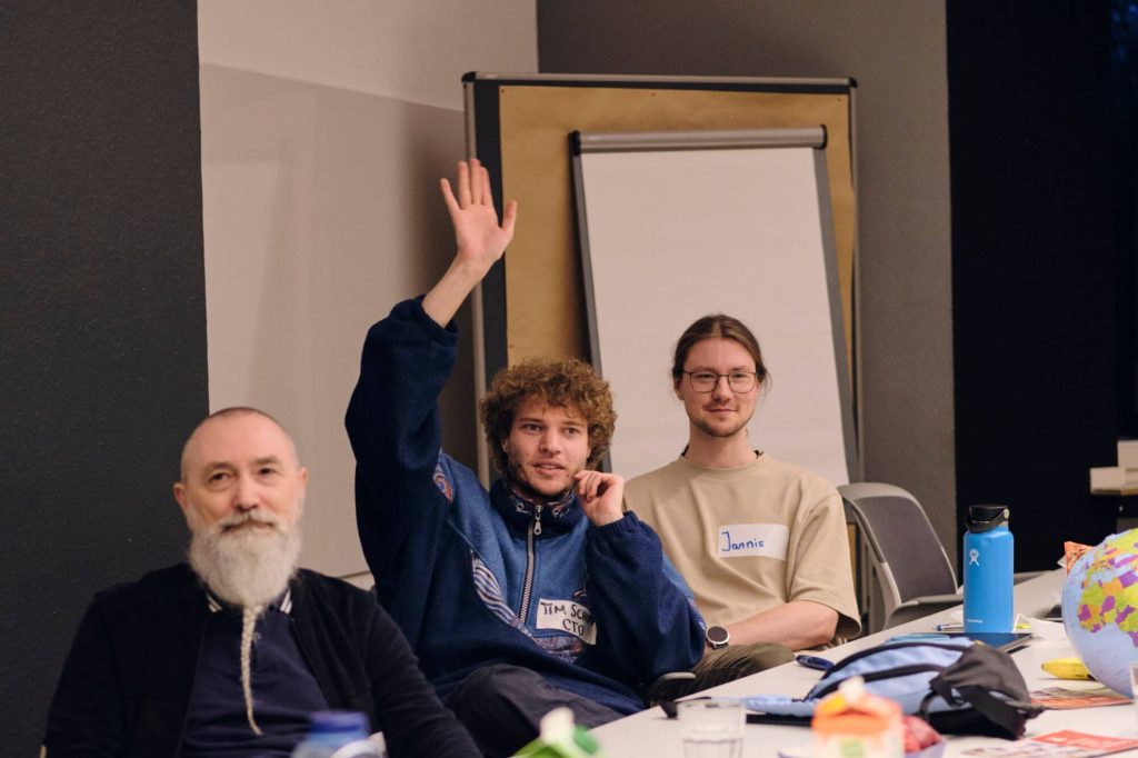 Tim mit anderen Teilnehmern