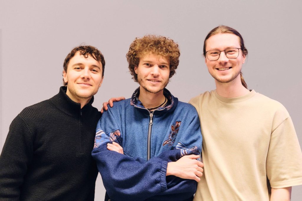 Das Entwicklerteam: Sean, Tim und Jannis