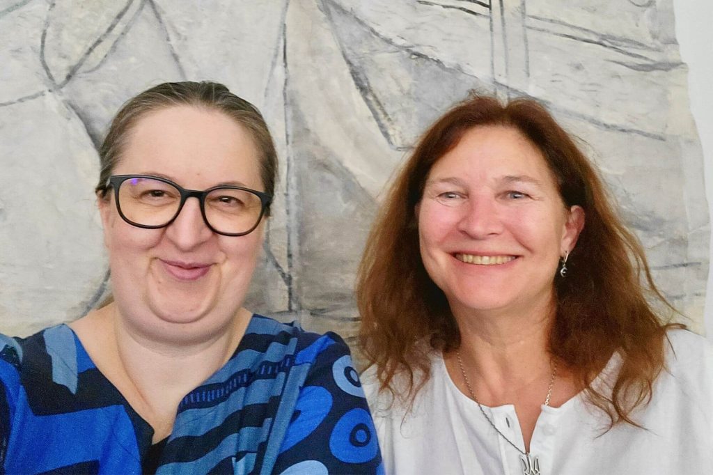 Selfie von Olena und Annette
