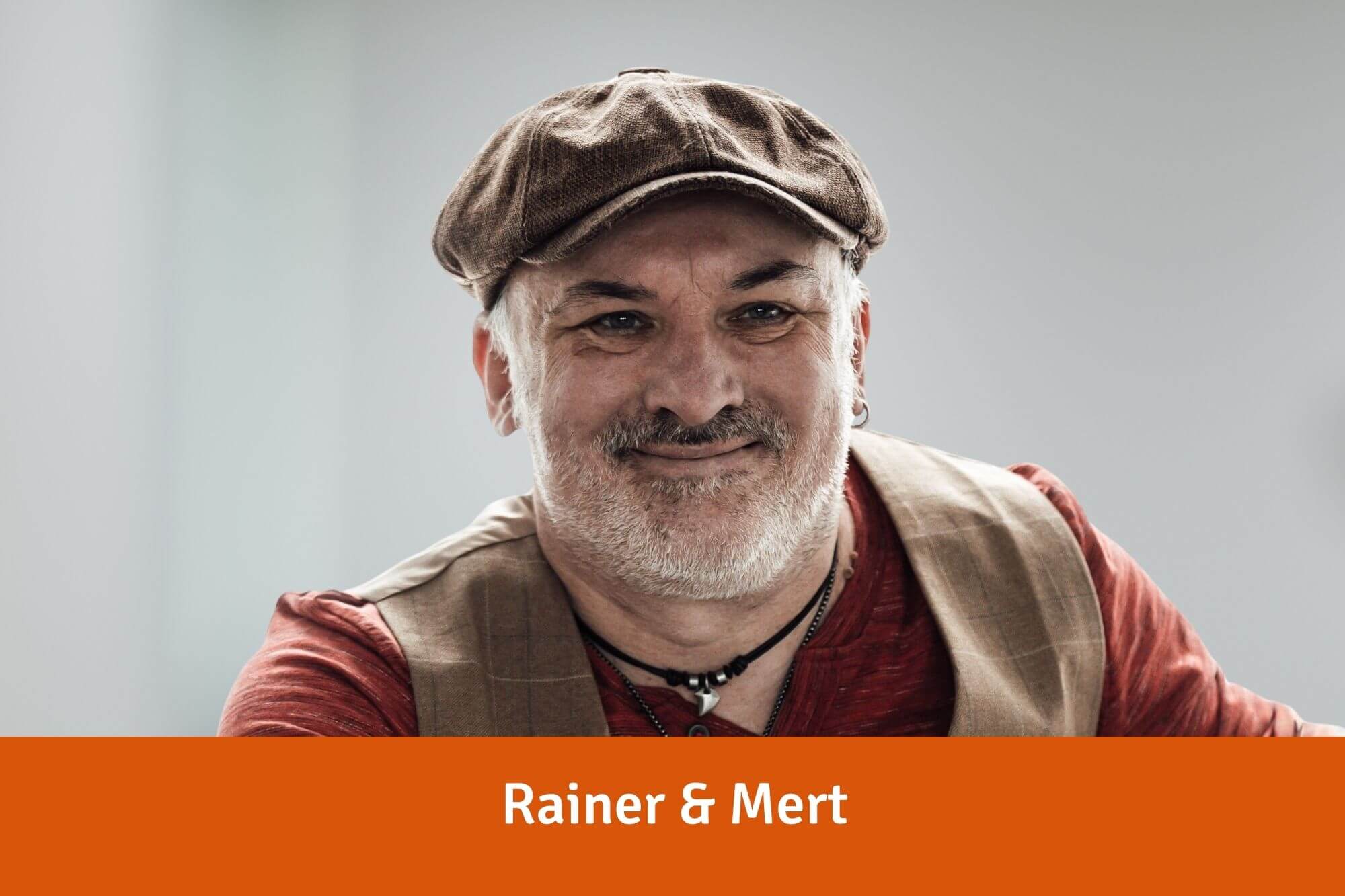Foto von Rainer mit Bart und Kappe